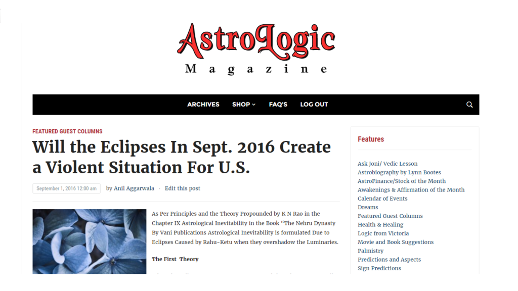 Astrology Magzine US